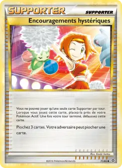 Encouragements hystériques